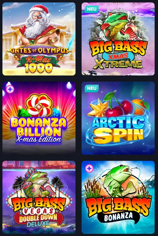 SpinFever Casino-Spiele